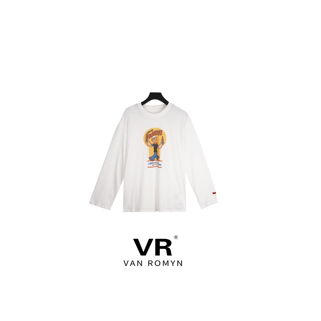 【VR莉娜】605290/2026夏季新款莱赛尔大力水手卡通长袖防晒T恤