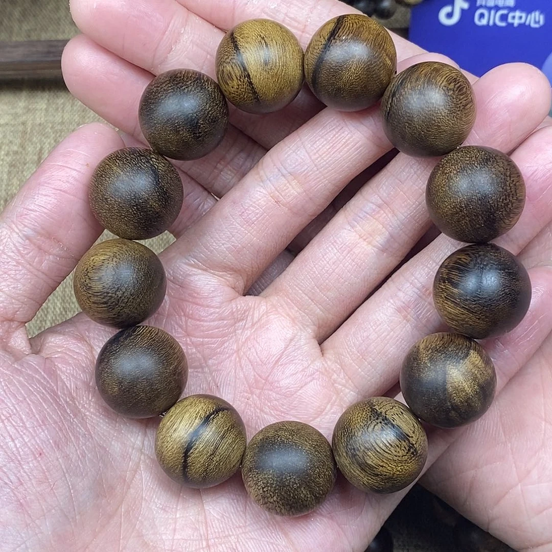 沉香手串越南芽庄白棋楠