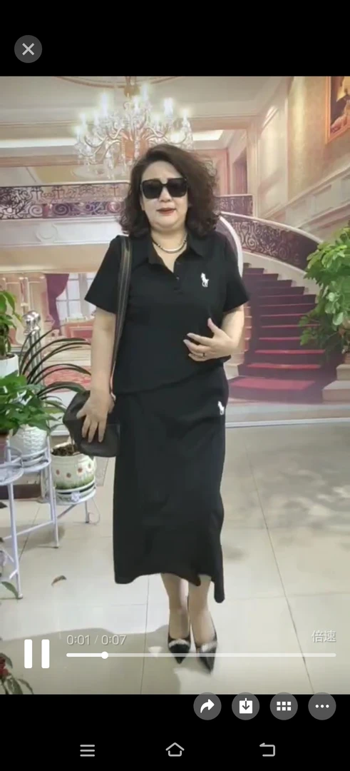 大码女装-上衣+裙子16119