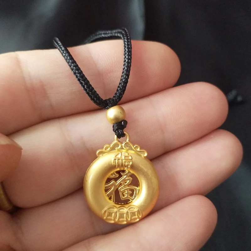 合金吊坠 （抖音好物）中国风福字素款吊坠时尚精美传承