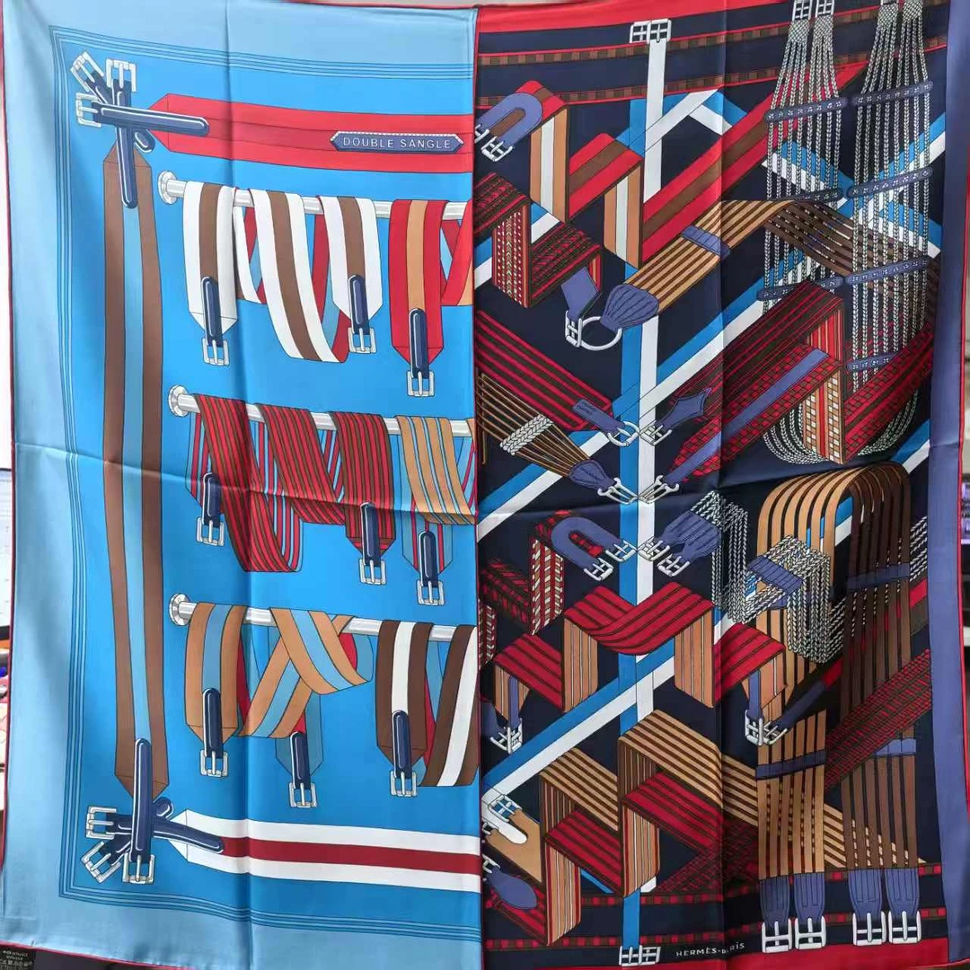 99新 Hermes/爱马仕 海囤J/爱马仕丝巾/87*87/my50861