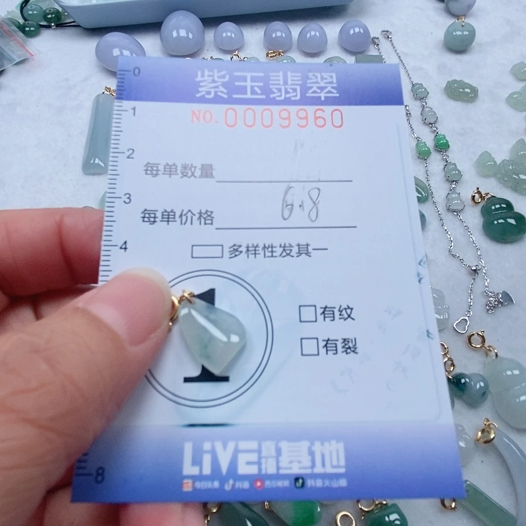 翡翠未镶嵌颈饰冰透随行