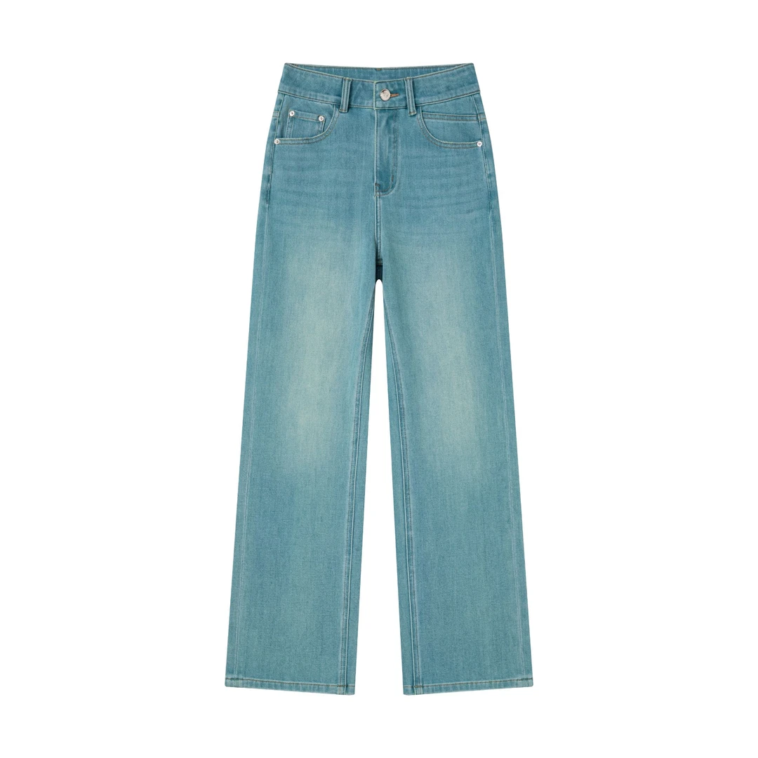 【春夏定制】• 舒野 • 特调个性大牌色系夏季薄款-高腰窄版直筒裤女