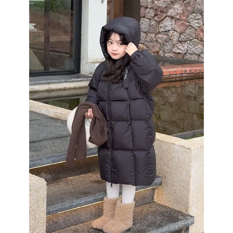 巴拉开门（商场同款）女童羽绒服冬装2026新款洋气女大童冬季白鸭绒