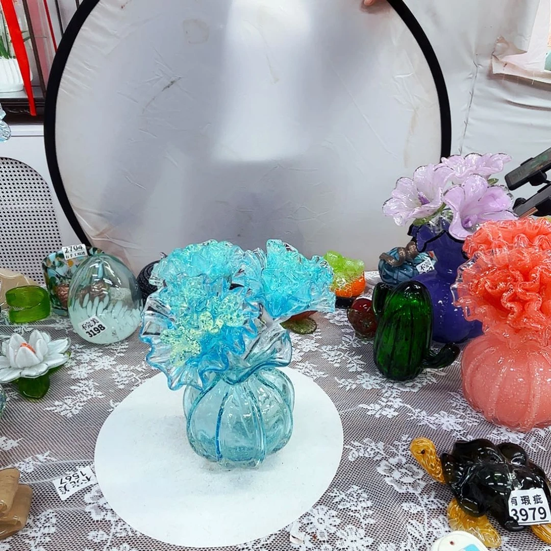 琉璃花瓶花器艺术摆件