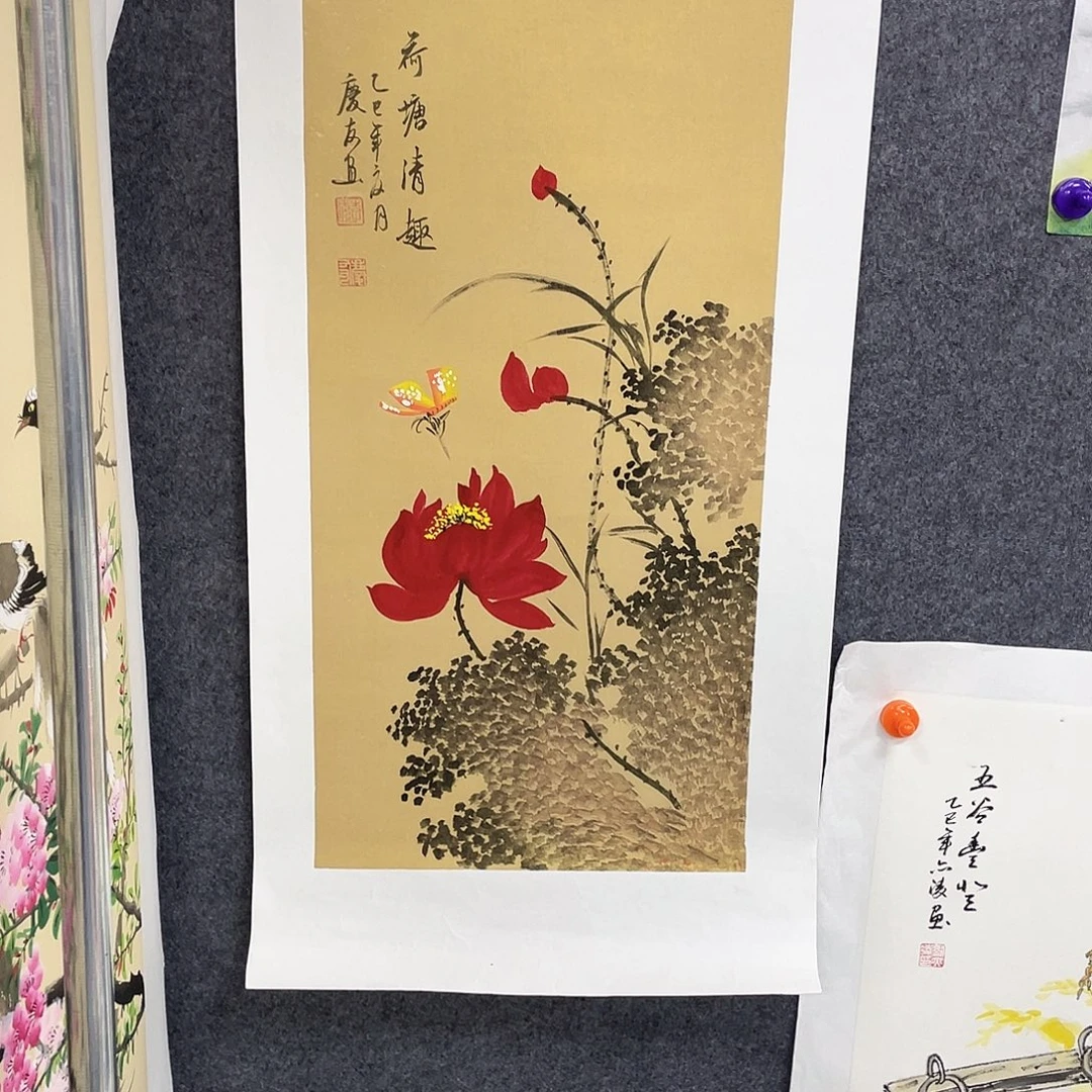 国画作品小姐姐放漏…