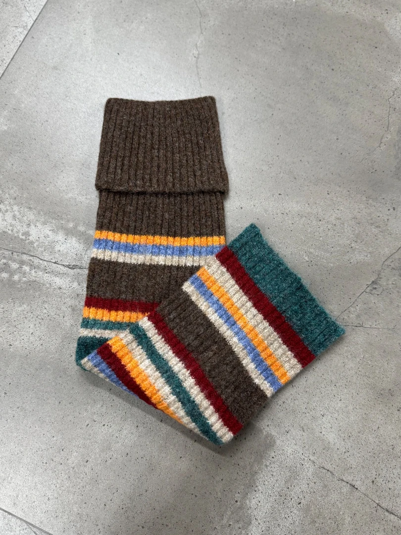 【LESIFAN】秋冬时尚条纹袜套WZ25203