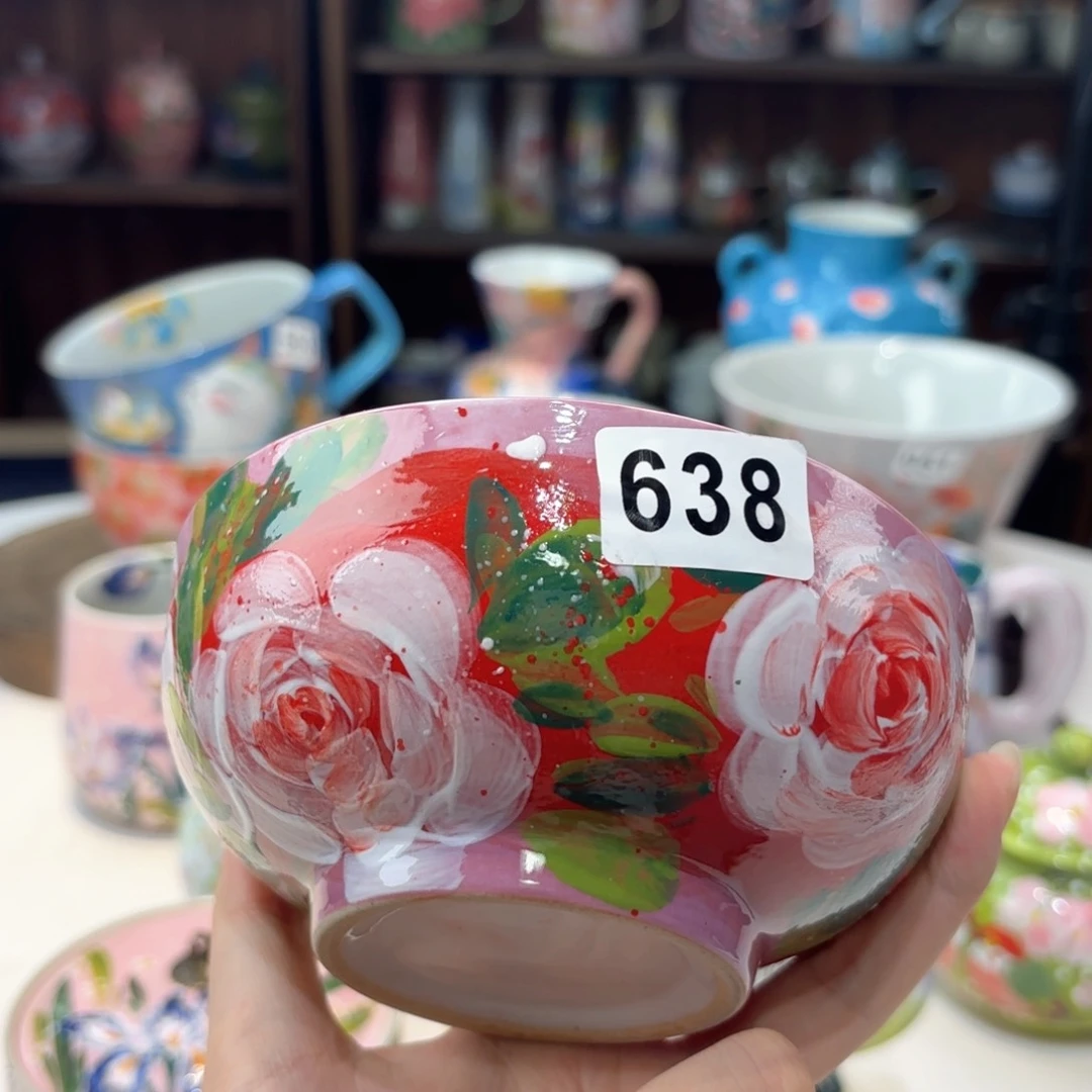 景德镇手绘高温釉下彩陶瓷茶具
