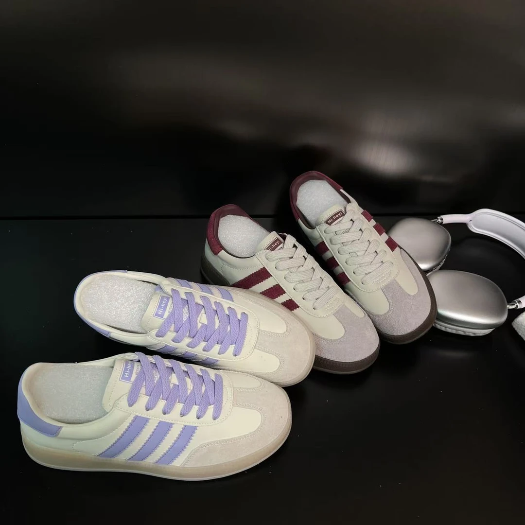 【首尔清晨】平底德训鞋女2025夏季新款舒适百搭休闲板鞋潮2801-5