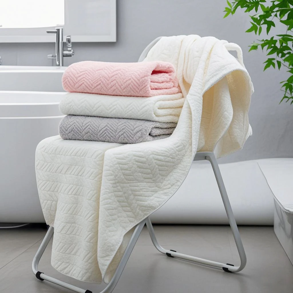 【A类】新款涤锦麦穗浴巾高端纯色棉柔瞬吸速干柔软棉纶加厚不掉毛