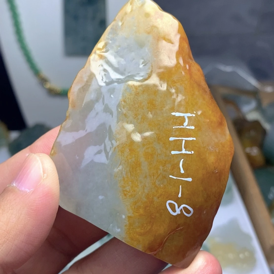 小***丁翡翠未镶嵌项链天然缅甸A货翡翠