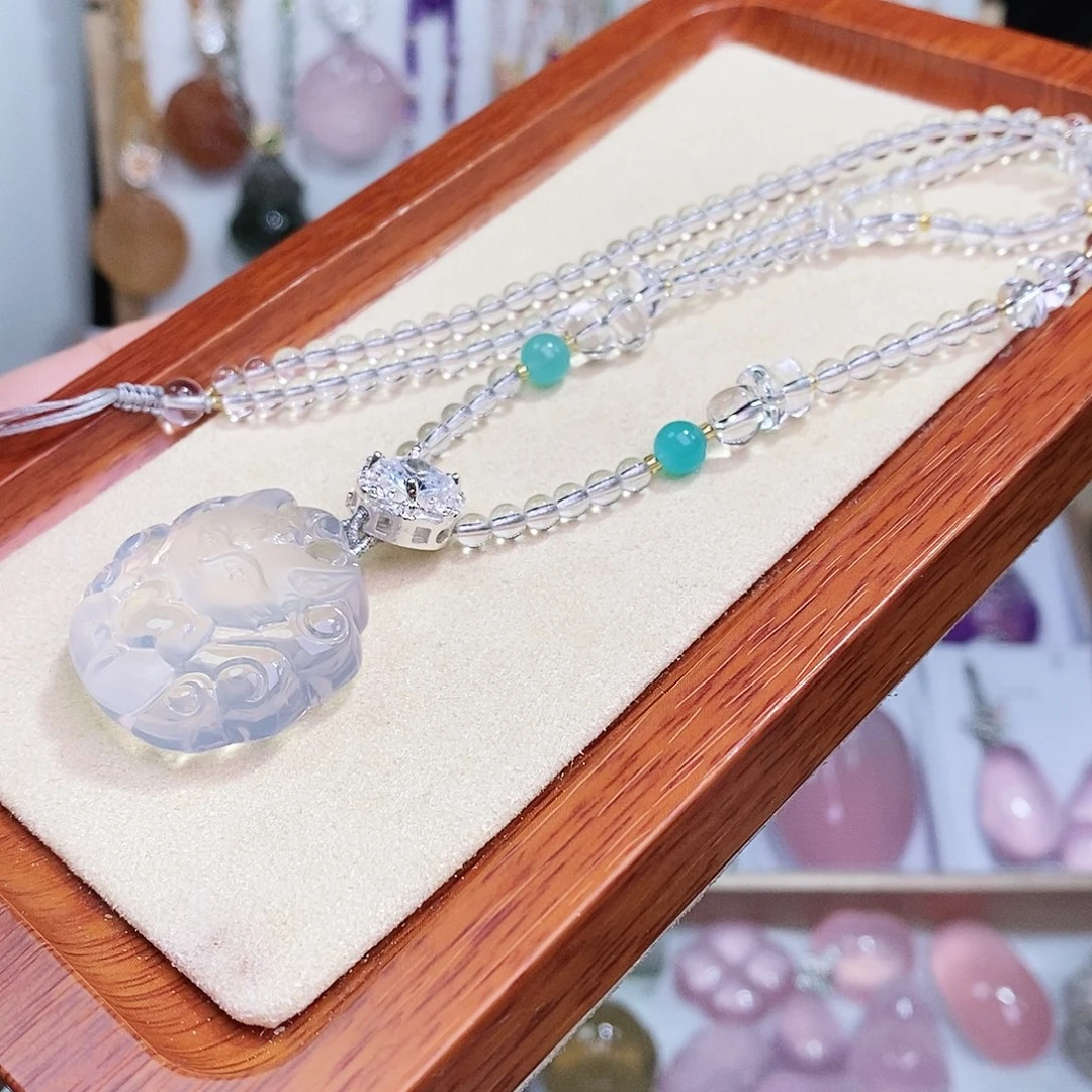 未镶嵌水晶吊坠(赠链)