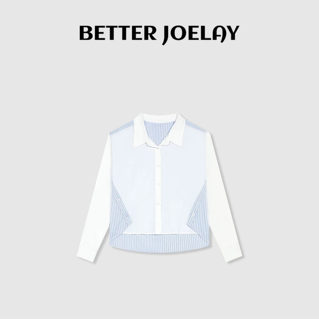 BETTER JOELAY -【 纪念声】时尚潮流宽松衬衫外套简约WL1160