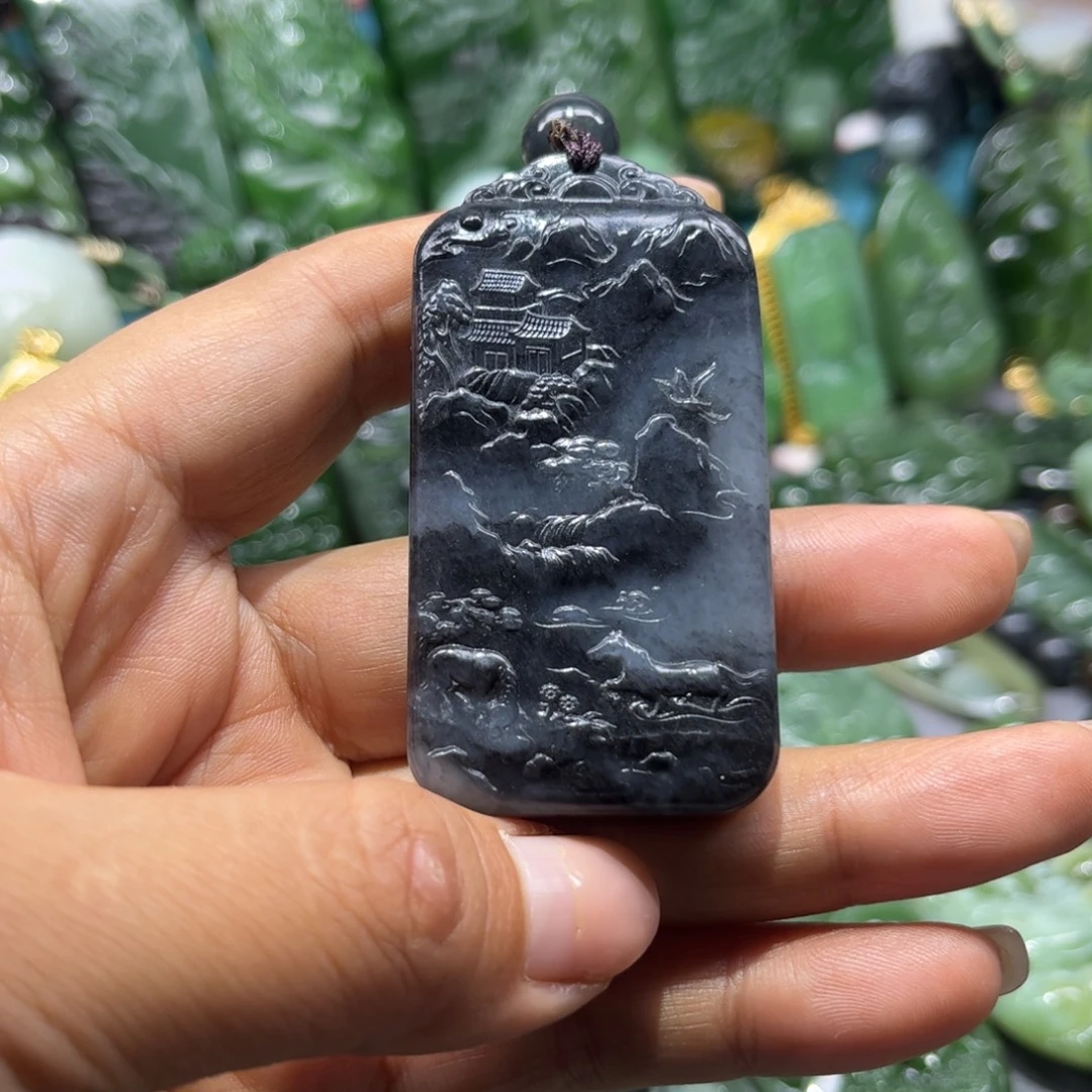 和田玉未镶嵌颈饰