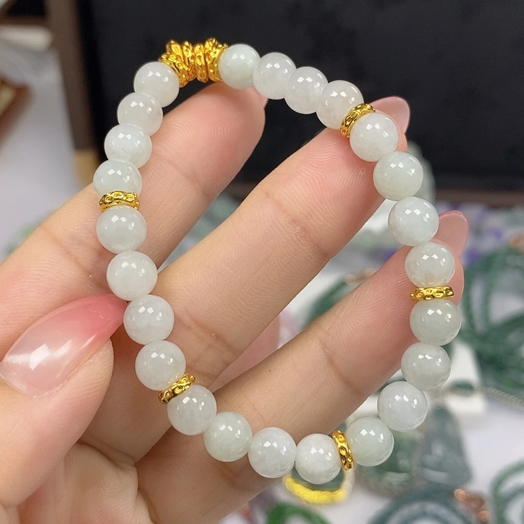 翡翠未镶嵌颈饰翡翠手串