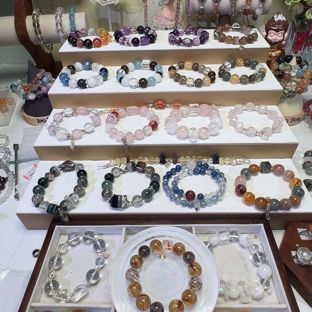 烟晶未镶嵌手链单珠