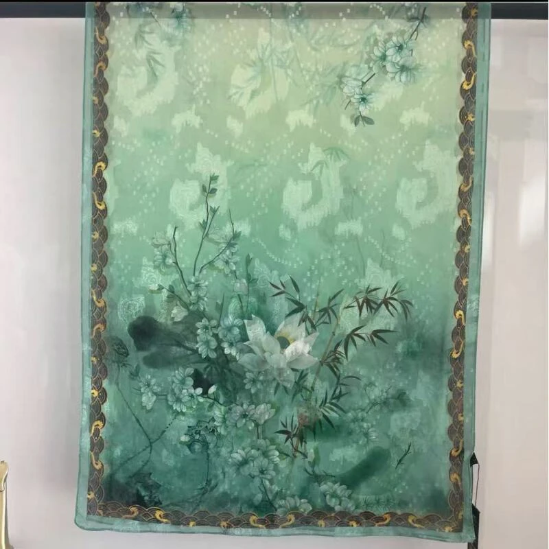 （389）高档丝巾围巾女士披肩新款素雅百搭防晒优雅气质