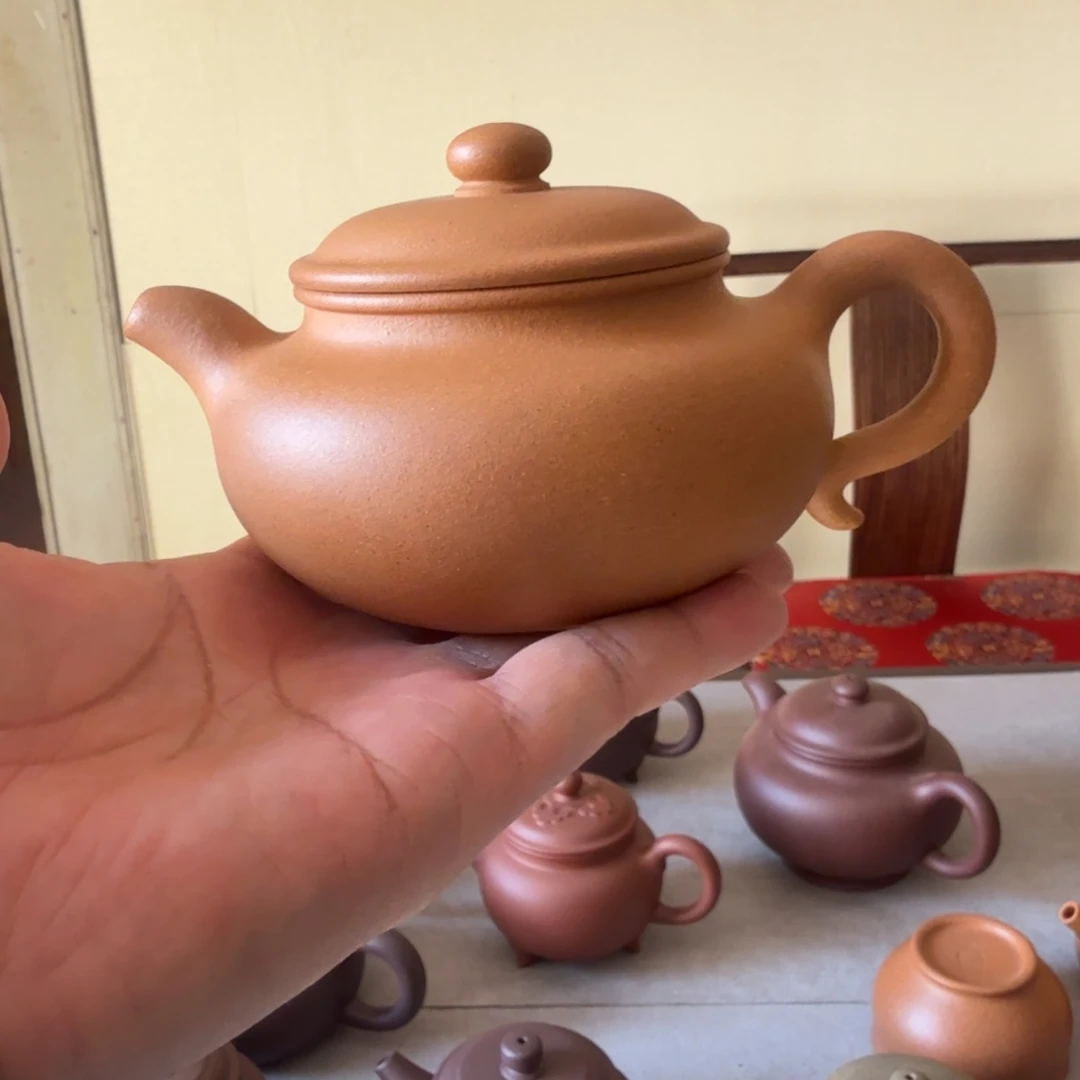 茶壶紫砂老矿长宝山黄金段无添加仿古半手260cc