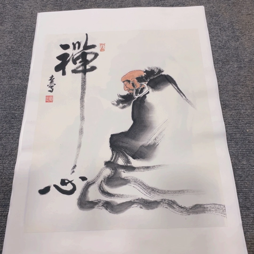国画1.4平尺纯手绘人物国画