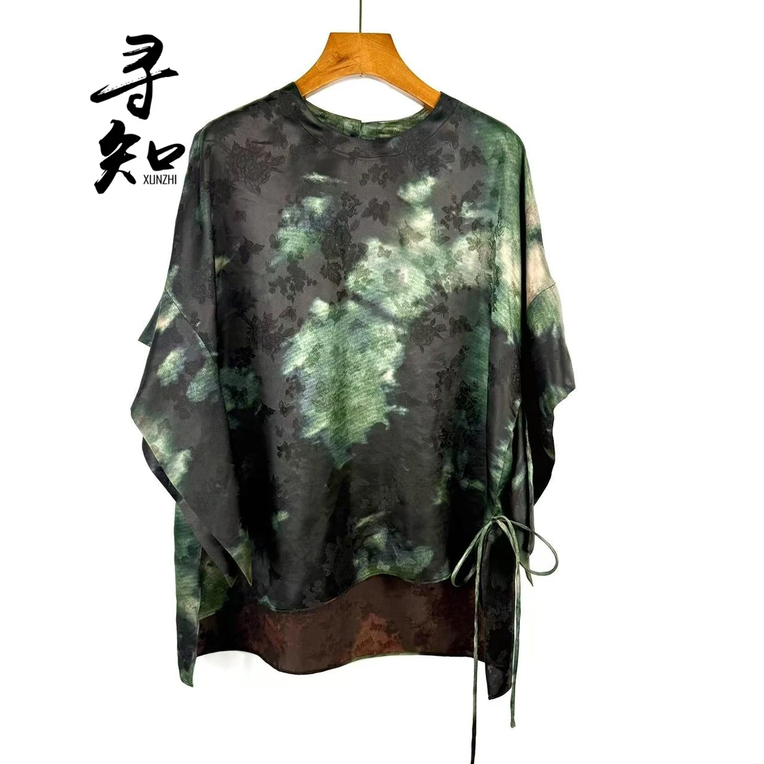 寻知·朱总原创设计XZS132X墨縠悬禅桑蚕丝香云纱​上衣