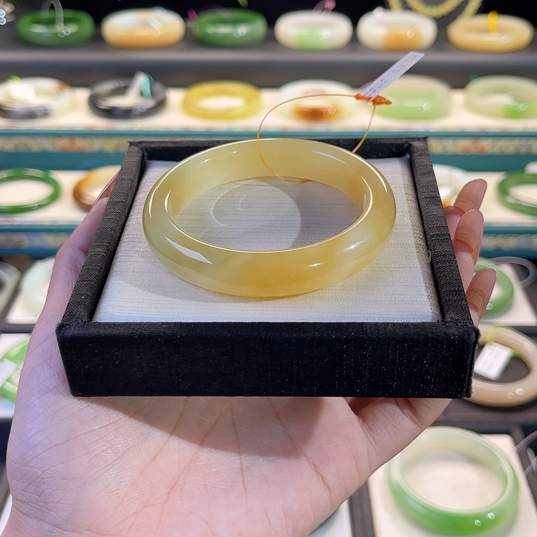 未镶嵌手镯和田玉橘子糖