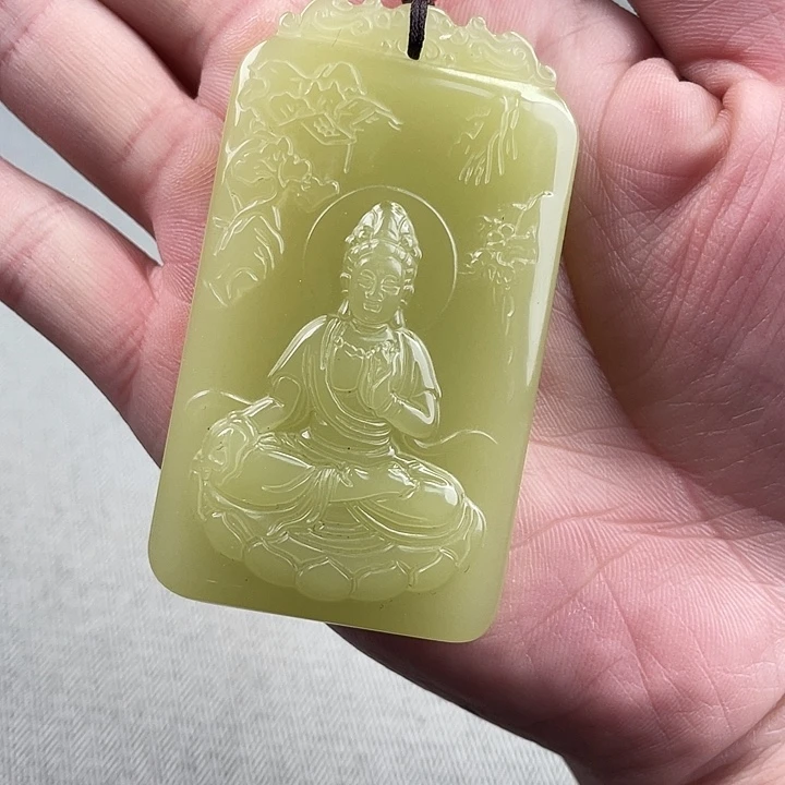 箫***缘和田玉未镶嵌挂件