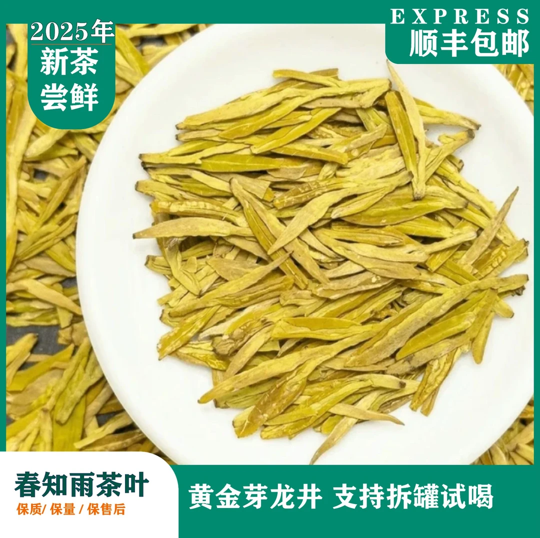 【春知雨】2025新茶高山黄金芽龙型扁茶500克/250克 a5