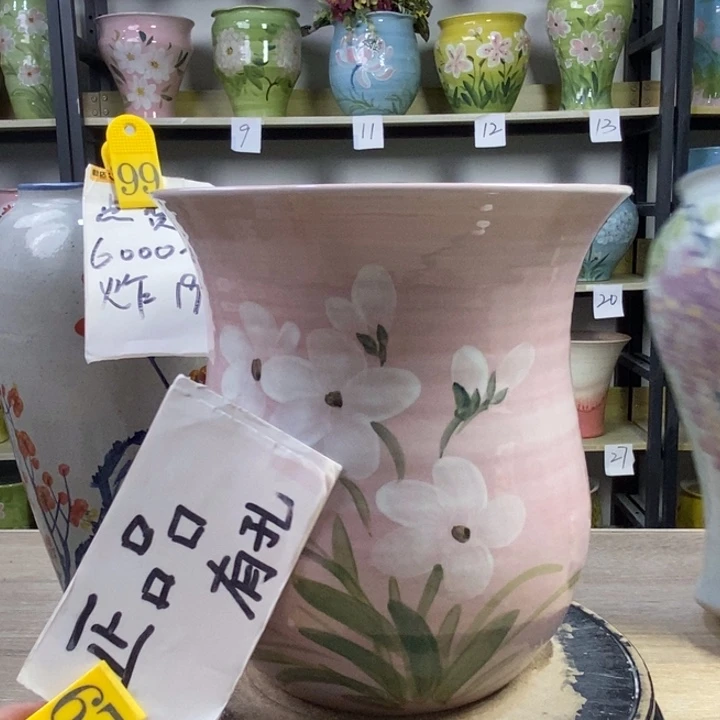 景德镇高温陶瓷花盆