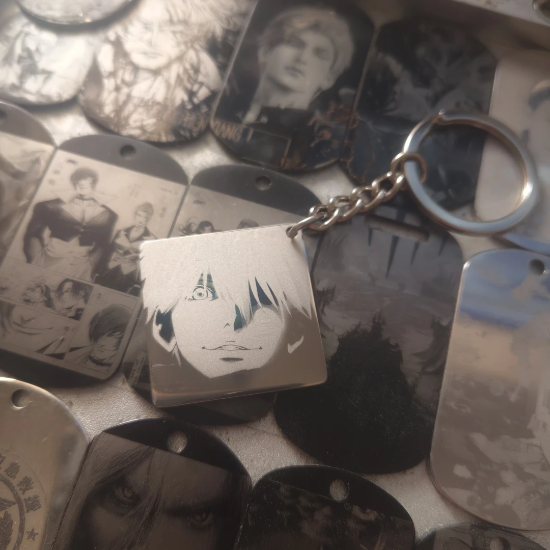 咒术回战五条悟钥匙扣链圈挂件五条悟动漫周边二次元书包饰品挂件