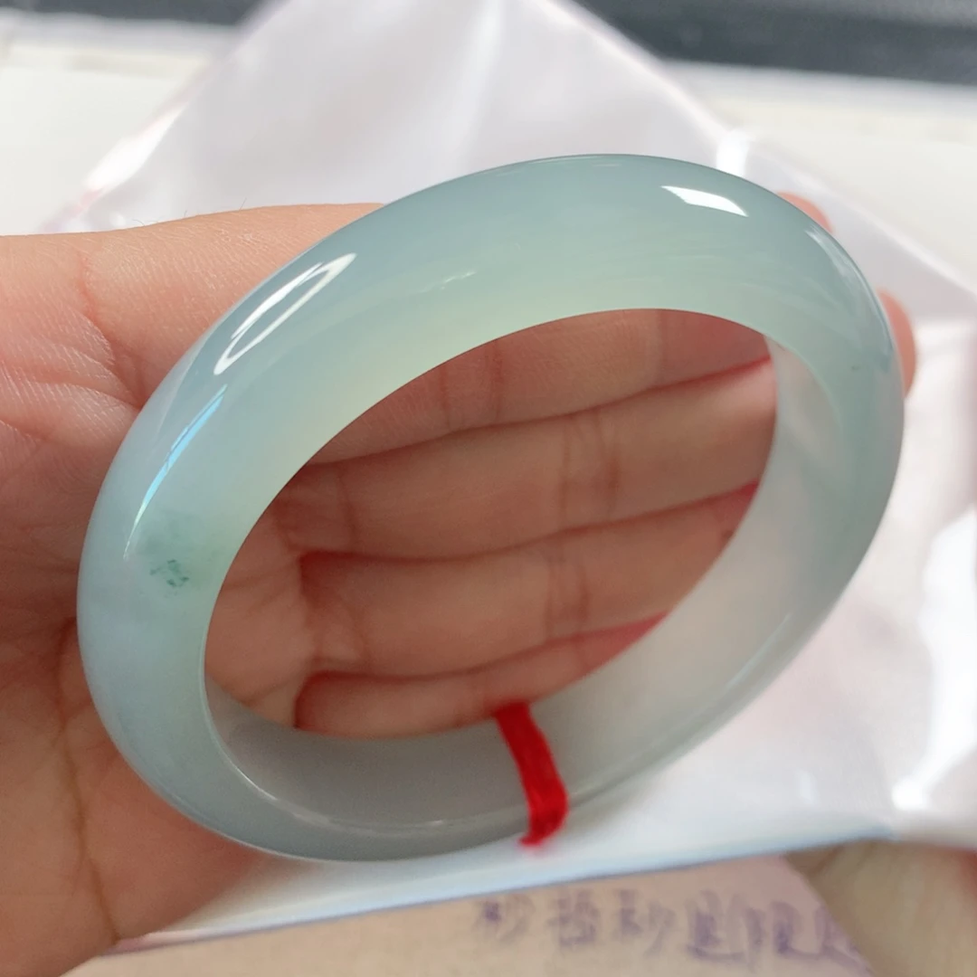 未镶嵌手镯翡翠晴水蓝270