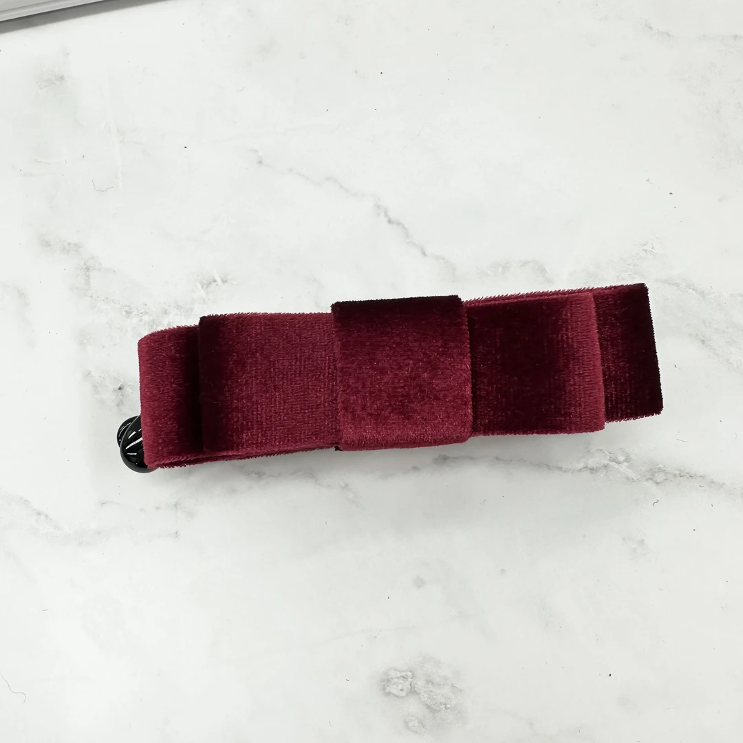 L236夕洛红色香蕉夹11cm抓夹新款韩系款气质轻奢时尚