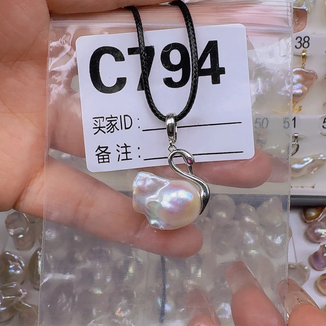 淡水珍珠颈饰银S925镶嵌