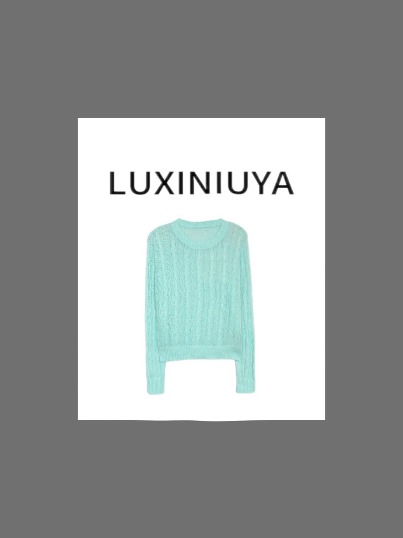 【LUXINIUYA】 罗威新款"山羊绒+羊毛+莱赛尔"高质T#QDS80697
