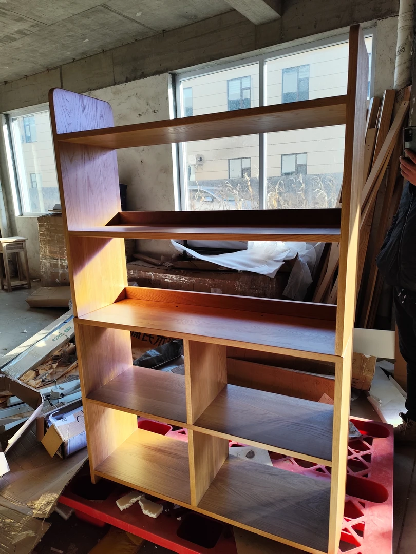 书柜 白橡木 95*30*150 瑕疵无售后