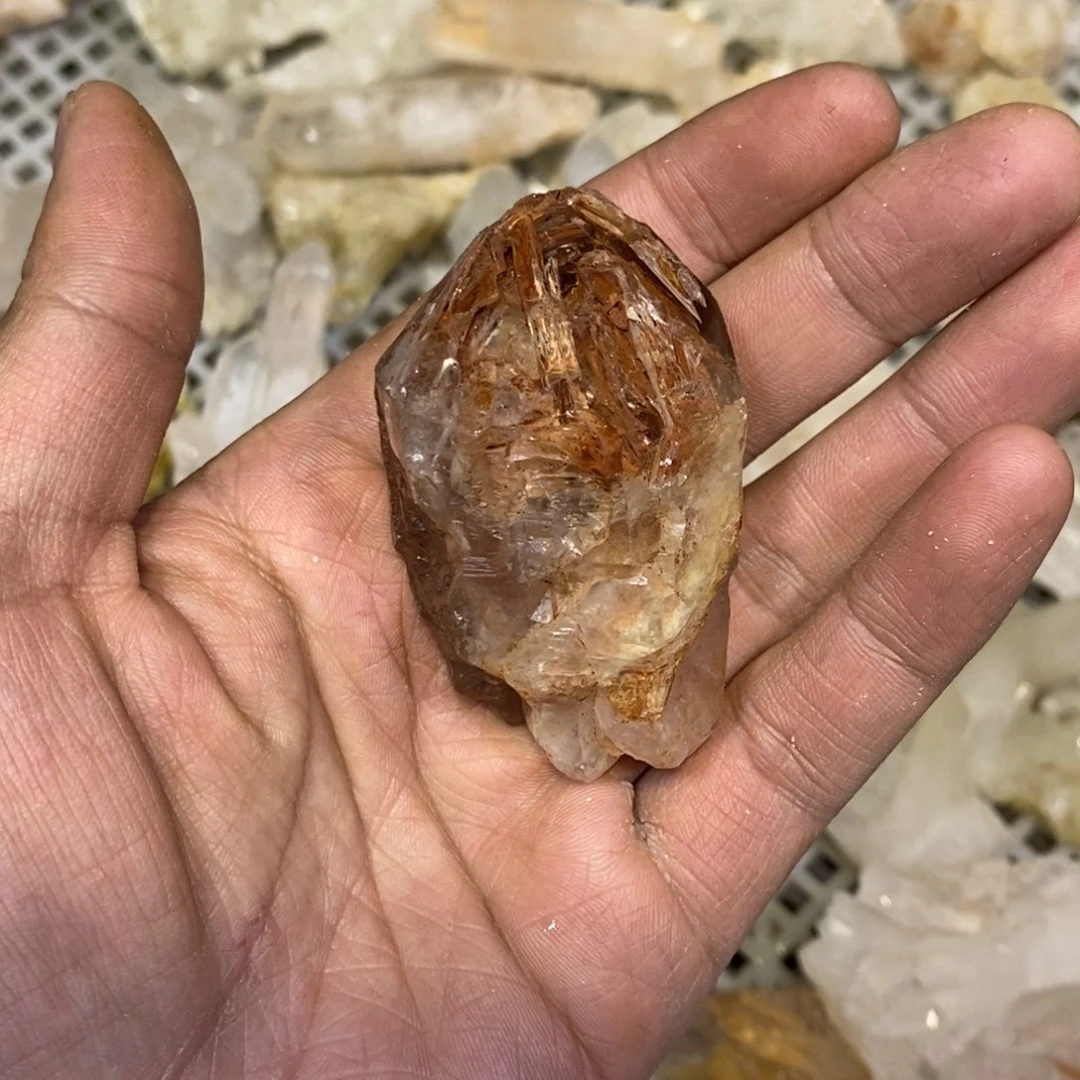 水晶原石摆件未镶嵌水晶梅*