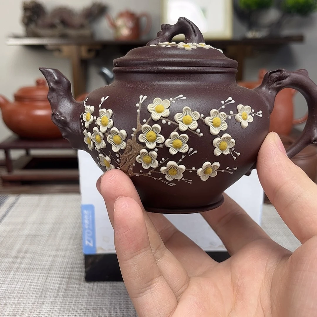 狂***浪紫砂茶壶微瑕处理