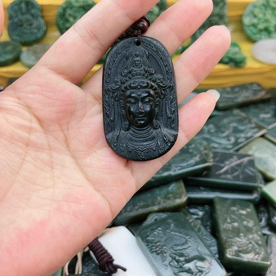 和田玉未镶嵌颈饰