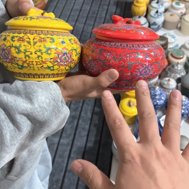 茶叶罐陶瓷家用储物罐轻微瑕疵品介意勿拍