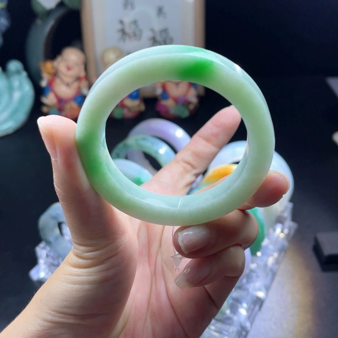 定制翡翠未镶嵌天然翡翠手镯定制