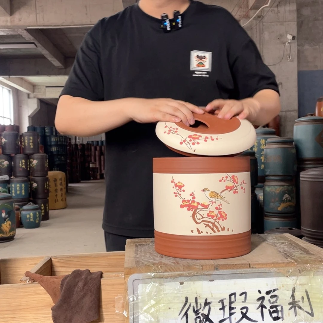 宜兴原矿紫砂茶叶罐
