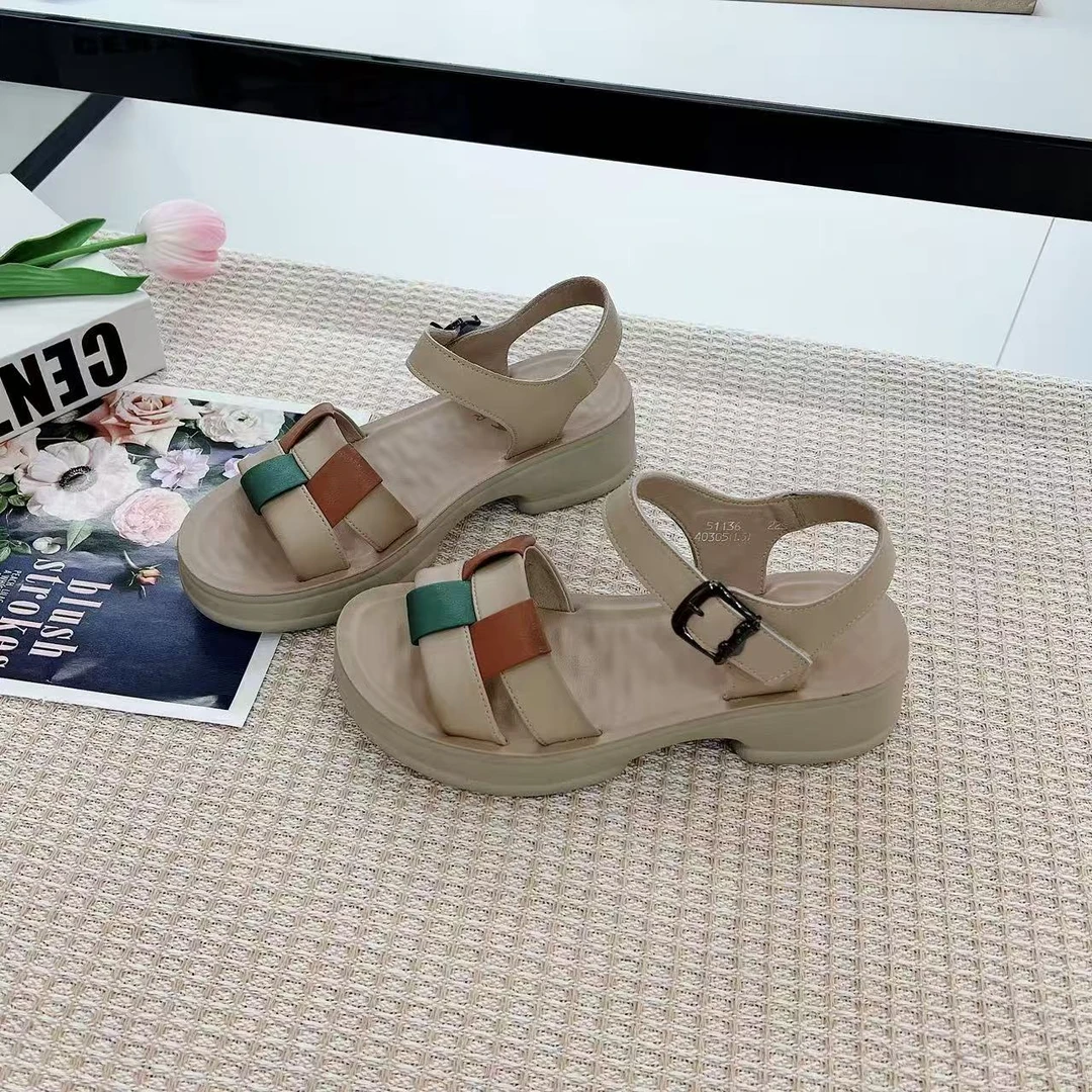 51136   夏季新款时尚气质舒适粗跟凉鞋