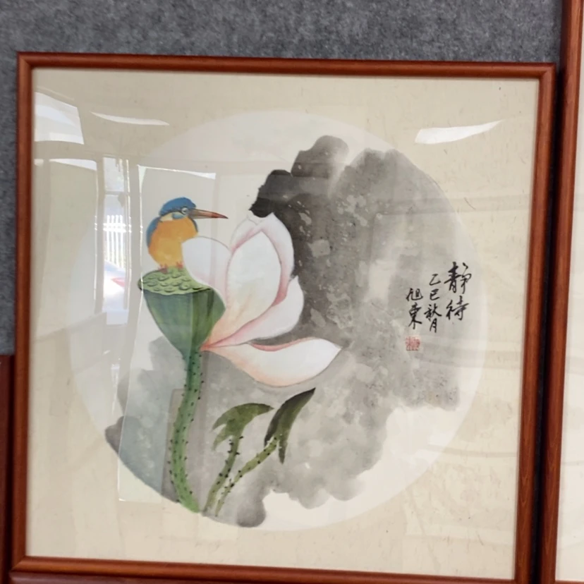 【闪购商品】国画手绘国画带框52.52