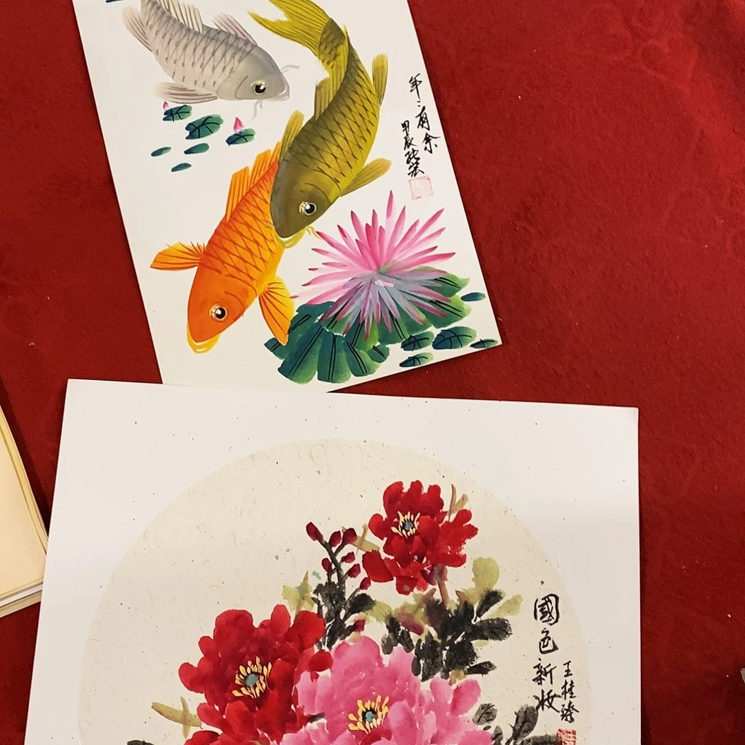 国画颇有点子小时候在一起吃饭