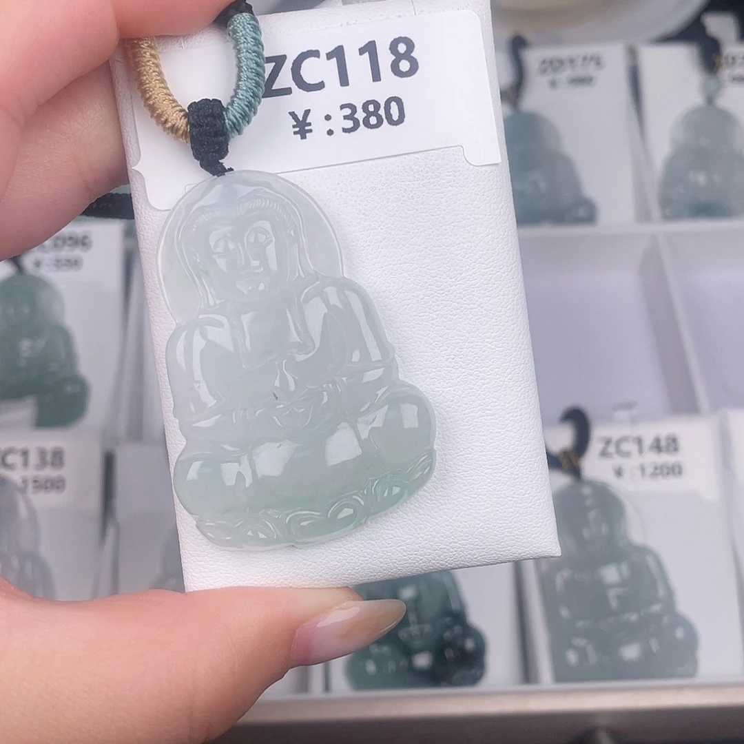 翡翠未镶嵌颈饰zc118