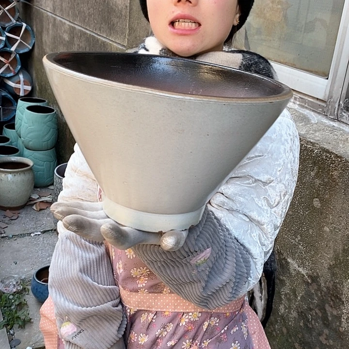 紫砂花盆正品口28高18