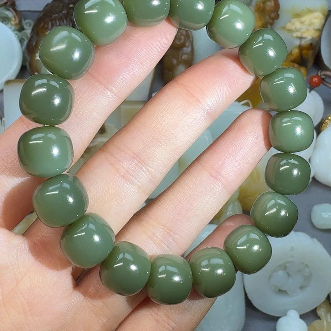 和田玉未镶嵌手链