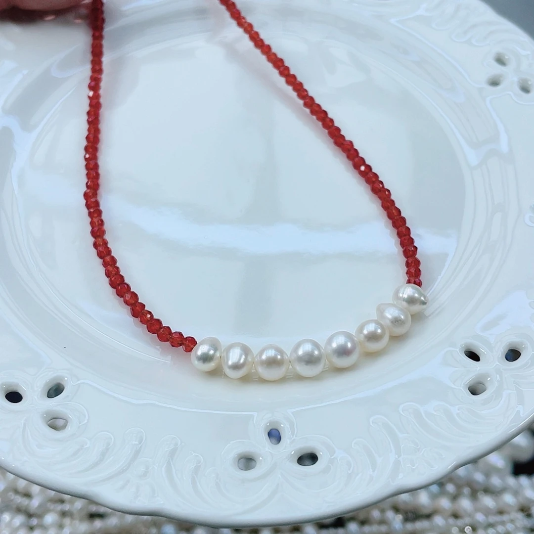 14K金镶嵌颈饰淡水珍珠