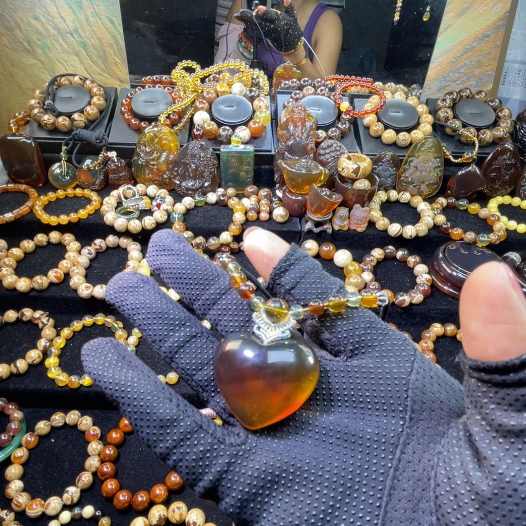 手链琥珀未镶嵌爱心