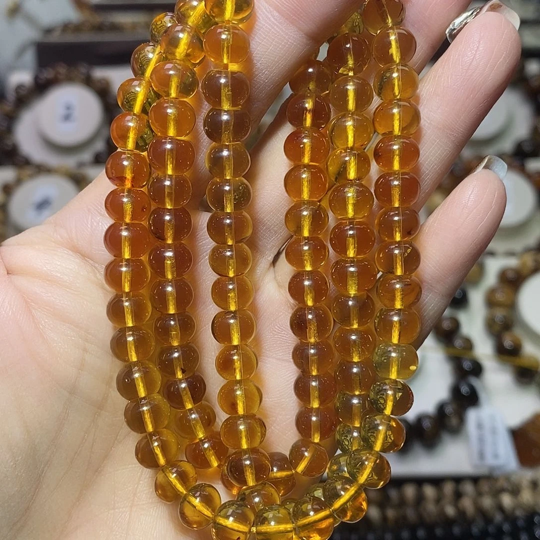 琥珀未镶嵌裸石金珀7 漏