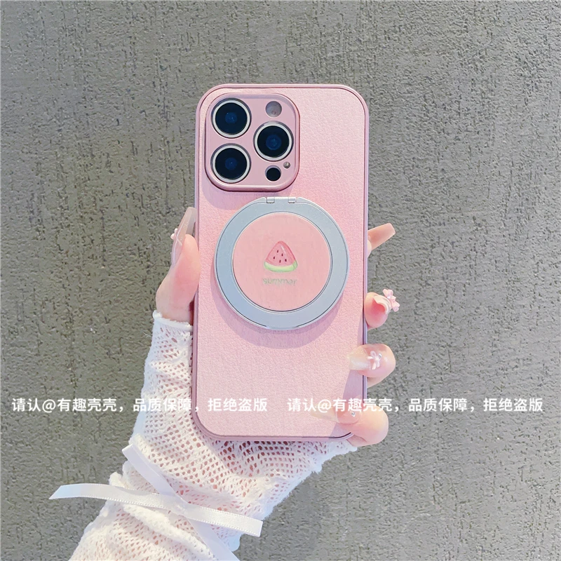 金属漆皮纹适用苹果16/iPhone/华为荣耀/OPPO/VIVO/小米/手机壳潮